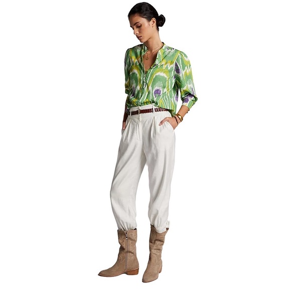 ANTHROPOLOGIE | Sharona Henley Long Sleeves Blouse - Picture 5 of 10